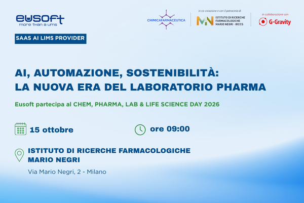 Eusoft partecipa a CHEM PHARMA
